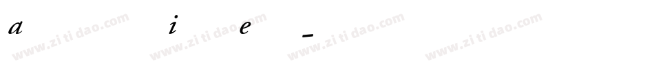 Adobe Garamond Italic Expert字体转换